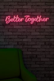 Better Together - Roz Iluminat decorativ din plastic LED 84x2x16 Roz