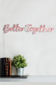 Better Together - Roz Iluminat decorativ din plastic LED 84x2x16 Roz