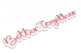 Better Together - Roz Iluminat decorativ din plastic LED 84x2x16 Roz