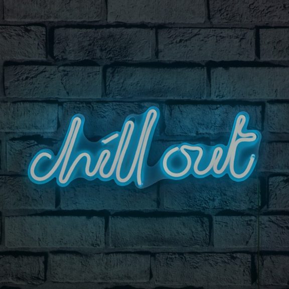 Chill Out - albastru Iluminat decorativ din plastic LED 39x2x14 albastru