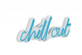 Chill Out - albastru Iluminat decorativ din plastic LED 39x2x14 albastru