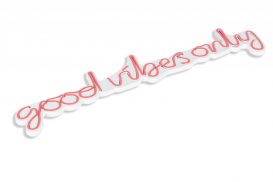 Good Vibes Only - Roz Iluminare decorativă LED din plastic 76x2x19 Roz