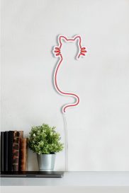 Cat - Roșu Iluminare LED decorativă din plastic 22x2x48 Roșu