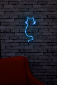 Cat - albastru Iluminat decorativ LED din plastic 22x2x48 albastru