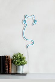 Cat - albastru Iluminat decorativ LED din plastic 22x2x48 albastru