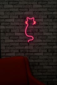 Cat - Roz Iluminat decorativ LED din plastic 22x2x48 Roz