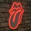 The Rolling Stones - Roșu Iluminare LED decorativă din plastic 36x2x41 Roșu