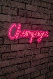 Champagne - Roz Iluminat decorativ LED din plastic 60x2x18 Roz