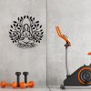 Decor Yoga Wall metal 51x52 Negru