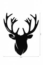 Deer 2 - Verde Iluminat decorativ LED 25x30 Verde