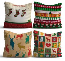 NYXMAS05 Set perne 4 piese 43x43 Multicolor