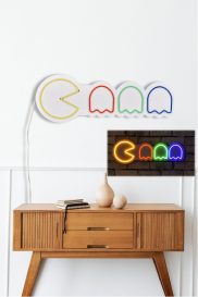 Pacman - Multicolor Iluminat decorativ LED din plastic Multicolor