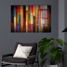   UV-002 - 70 x 100 Pictură decorativă din sticlă călită 100x70 Multicolor