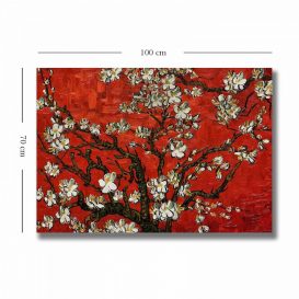 70100VANGOGH075 Pictură decorativă pânză 100x70 Multicolor