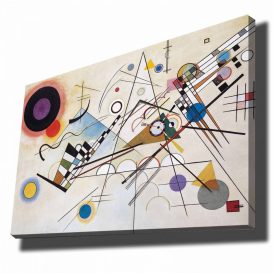 70100KANDINSKY006 Pictură decorativă pânză 100x70 Multicolor