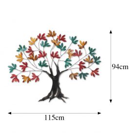 Yggdrasil Decor metalic de perete 115x4x94 Multicolor