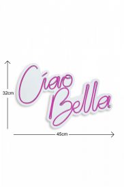 Ciao Bella - Roz Iluminat decorativ LED din plastic 45x2x32 Roz