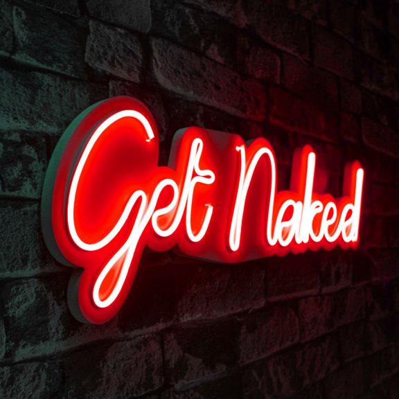 Get Naked - Roșu Iluminare LED decorativă din plastic 62x2x20 Roșu