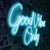 Good Vibes Only 2 - albastru Iluminare decorativă LED din plastic 62x2x37 albastru