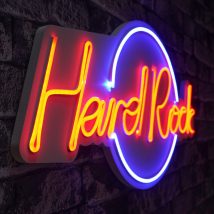   Hard Rock - albastru, Roșu Iluminare LED decorativă din plastic 60x2x32 albastru-Roșu