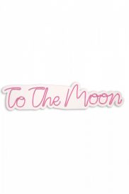 To the Moon - Pink Iluminare decorativă LED din plastic 72x2x16 Roz