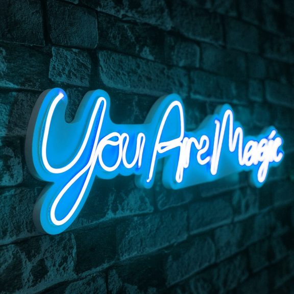 You are Magic - albastru Iluminat decorativ LED din plastic 69x2x18 albastru