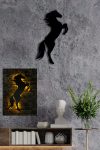 Wild Horse - Iluminare LED decorativa Galben 30x60 Galben