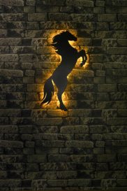 Wild Horse - Iluminare LED decorativa Galben 30x60 Galben