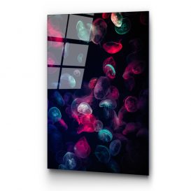 UV-164 70 x 100 Pictură decorativă din sticlă călită 70x100 Multicolor