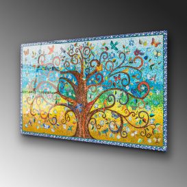 UV-211 70 x 100 Pictură decorativă din sticlă călită 100x70 Multicolor