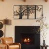 Autumn Vibes Set 4- APT740 M Decor metalic de perete 150x69 Negru