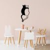 Love Cats - 478 Decor metalic de perete 33x70 Negru