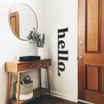 Hello - APT101LS Decor metalic de perete 30x99 Negru