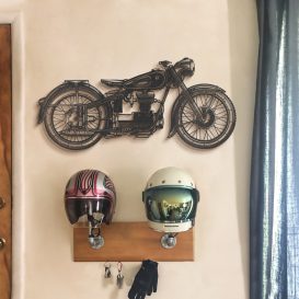 Cafe Racer - APT222LS Decor metalic de perete 100x47 Negru