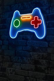 Controller de jocuri Play Station - albastru Iluminare LED decorativă din plastic 40x3x29 Multicolor