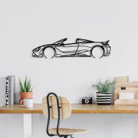 McLaren 720S Silhouette Decor metalic de perete 70x17 Negru