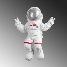 Semnul Pacii Astronaut - 2 Decor de perete 35x10x47 alb-Gri