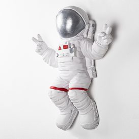 Semnul Pacii Astronaut - 2 Decor de perete 35x10x47 alb-Gri