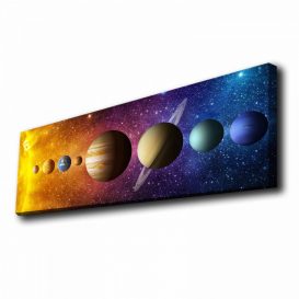 3090KTLGDACT - 002 Pictură decorativă LED pânză 90x30 Multicolor