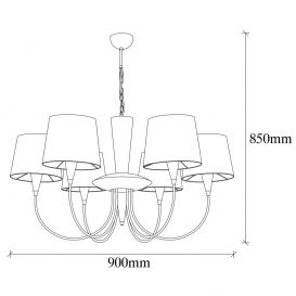 Pardo - 3001 Candelabru de design interior Antic 90x90x85 cm