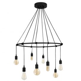 Salkım - 3111 Candelabru de design interior Negru 80x80x180 cm