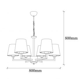 Profil - 4641 Candelabru design interior Negru 80x80x80 cm