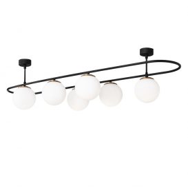 Abacus - 4911 Candelabru design interior alb 
 negru 124x40x33 cm