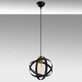 Gezegen - 6101 Candelabru design interior negru 
 antic 25x25x121 cm