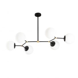 Damar - 6321 Candelabru design interior alb negru 
 100x58x48 cm