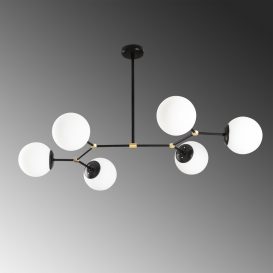 Damar - 6321 Candelabru design interior alb negru 
 100x58x48 cm