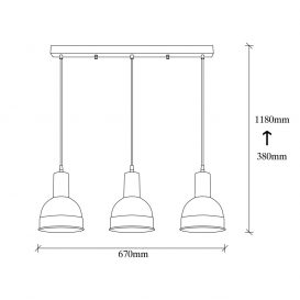 Berceste - 183WHITE-S1 Candelabru design interior alb 67x17x118 cm