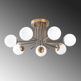 Daisy - 146-AV Candelabru design interior alb 
 auriu 90x90x35 cm