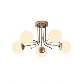 Daisy - 146-AV2 Candelabru design interior alb 
 auriu 80x80x34 cm