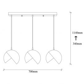 Berceste - 252-S1 Candelabru design interior Negru 
 Aur 70x70x114 cm